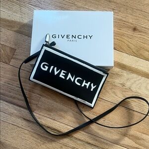 Givenchy Monochrome Logo Wristlet